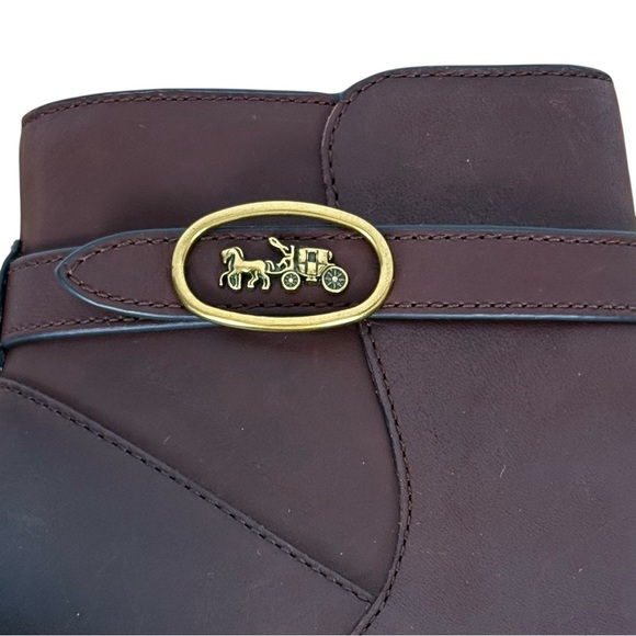 Coach “Dylan” Brown Leather Ankle Boots 8.5 B - Picture 6 of 15